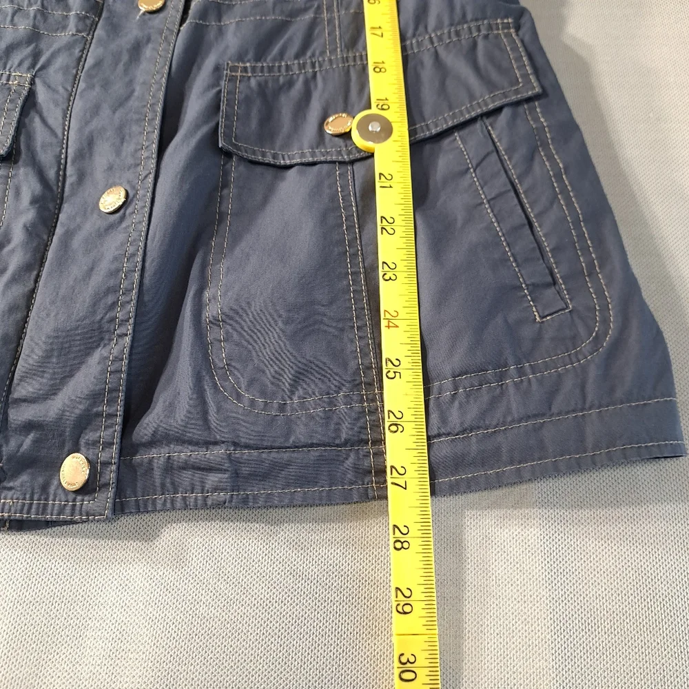 Michael‎ Kors Women's Jacket Blue Gold Tone Accents Size Medium